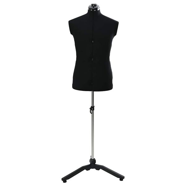 vidaXL Justérbar kjoleform kvinne Svart 37.5-45.5 tommer stoff