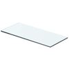 vidaXL Hyllepaneler 2 stk klart glass 40x12 cm