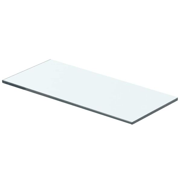 vidaXL Hyllepaneler 2 stk klart glass 40x12 cm
