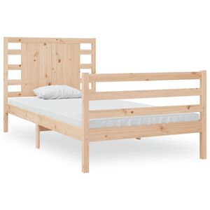 vidaXL Sengeramme uten madrass 90x190 cm heltre furu