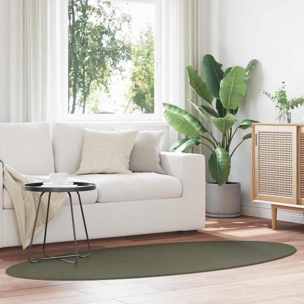 vidaXL Teppe HUARTE Skoggr&oslash;nn 170 x 120 cm 100% Polyester