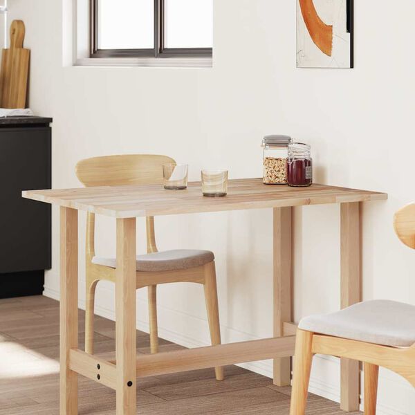 vidaXL Bordplate rektangul&aelig;r 120x70x2 cm heltre akasie