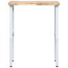 vidaXL Arbeidsbenk 80x60x(73-99,5) cm heltre akasie rektangul&aelig;r
