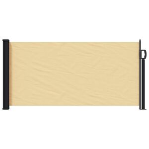 vidaXL Utklappbart side markise sand 300 x 100 cm Polyester