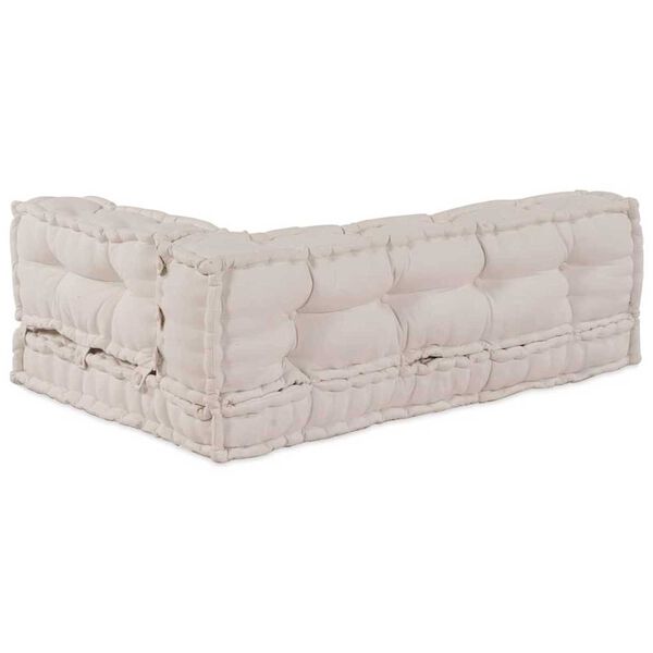 vidaXL Palle sofa pute Krem stoff
