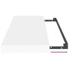 vidaXL Flytende vegghylle hvit 80x23,5x3,8 cm MDF
