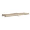 vidaXL Flytende vegghyller 2 stk eik 90x23,5x3,8 cm MDF