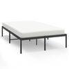 vidaXL Sengeramme i metall svart 120x190 cm