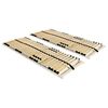 vidaXL Spilebaser 2 stk med 28 lameller 7 soner 70x200 cm