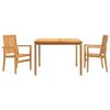 vidaXL Hagespisegruppe 3 deler heltre teak
