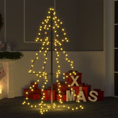 vidaXL Juletrekjegle 160 LED innendørs og utendørs 78x120 cm
