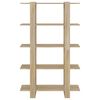 vidaXL Bokhylle/romdeler sonoma eik 100x30x160 cm