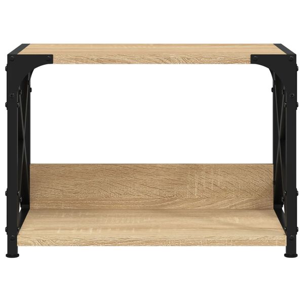 vidaXL Skriverbord 2 hyller sonoma eik 44x26x31,5 cm konstruert tre