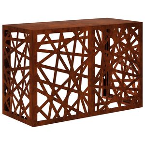 vidaXL Deksel til klimaanlegg Rusten 90 x 40 x 60 cm Cortenst&aring;l