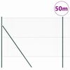 vidaXL Gjerdep&aring;le gr&oslash;nn 50 x 1,5 m (13 mm netting) St&aring;l og PVC