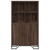 vidaXL Highboard brun eik 79,5x35,5x137,5 cm konstruert tre