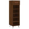 vidaXL Skohylle brun eik 30x35x105 cm konstruert tre