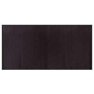 vidaXL Teppe rektangulær mørkebrun 100x200 cm bambus