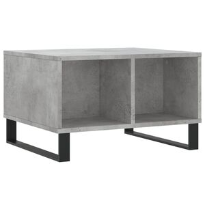 vidaXL Salongbord betonggr&aring; 60x50x36,5 cm konstruert tre