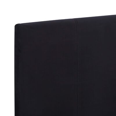vidaXL Sengeramme svart stoff 120x190 cm