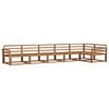 vidaXL Utend&oslash;rs sofa-sett 6 pcs Naturlig Solid akasietre