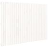 vidaXL Veggmontert sengegavl hvit 159,5x3x110 cm heltre furu