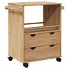 vidaXL Kjøkkenvogn OTTA 59x45x80 cm heltre furu