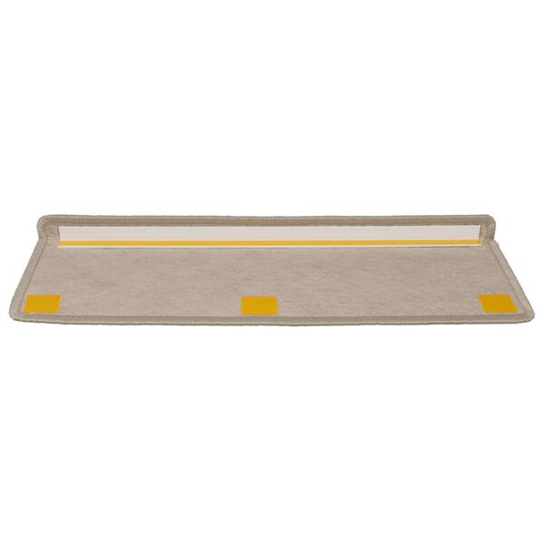 vidaXL Selvklebende trappematter sisal 30 stk 65x21x4 cm m&oslash;rk beige