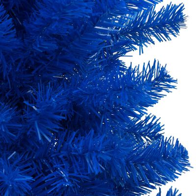 vidaXL Kunstig juletre med LED og kulesett i blå 240 cm PVC