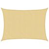 vidaXL Solseil sand 8x6 m 100% polyester oxford