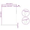 vidaXL Rullegardin m&oslash;rklegging 164,4x230 cm Stoffbredde 160 cm offwhite