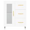 vidaXL Highboard hvit 69,5x34x180 cm konstruert tre