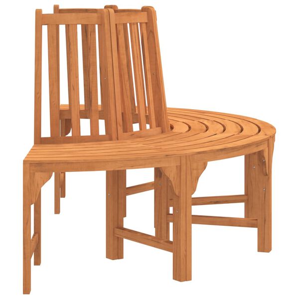 vidaXL Halvrund trebenk &Oslash;208 cm heltre eukalyptus