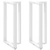 vidaXL Barbordben T-formet 2 stk hvit 60x35x(110-111) cm st&aring;l