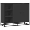 vidaXL Skjenk svart 92x35x76 cm konstruert tre