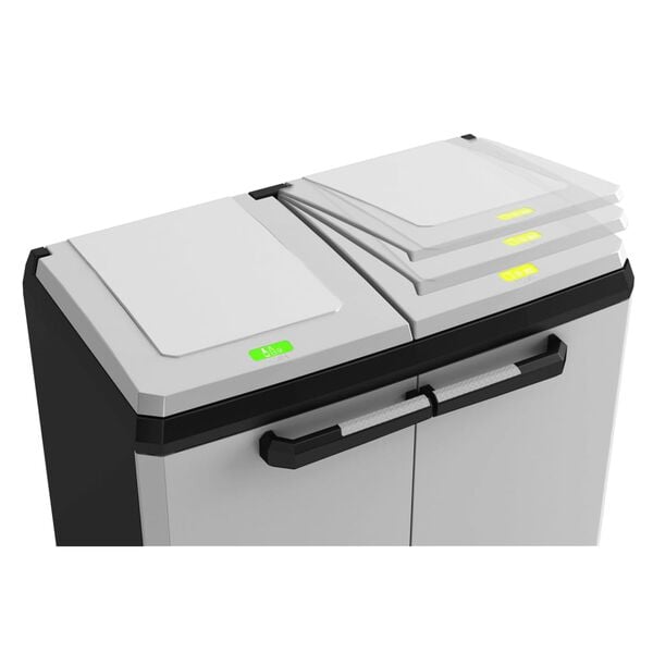 Keter Kildesorteringsskap Split Premium gr&aring; og svart 92 cm