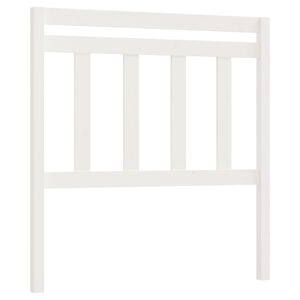 vidaXL Sengegavl hvit 106x4x100 cm heltre furu