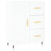 vidaXL Highboard hvit 69,5x34x180 cm konstruert tre