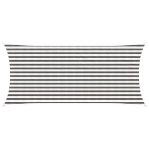 vidaXL Solseil 2 x 4,5 m HDPE Rektangul&aelig;r Lys Gr&aring; og Hvit