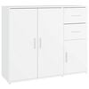 vidaXL Skjenk hvit 91x29,5x75 cm konstruert tre