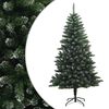 vidaXL Kunstig sammensatt juletre 150 cm PVC og metall Frostet