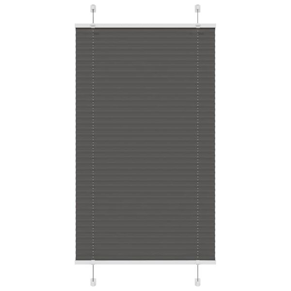 vidaXL pliss&eacute;gardin sort 80x150 cm Stoff Bredde 79,4 cm Polyester