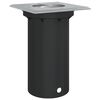 vidaXL Utend&oslash;rs gulvlampe firkantet svart 10,5x10,5 cm st&oslash;pt aluminium