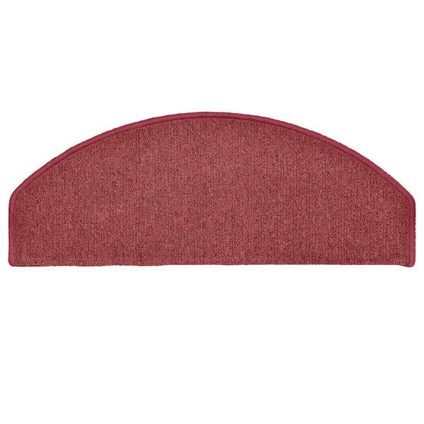 vidaXL Trappematter 30 stk 65x24x4 cm bordeaux halvrund store