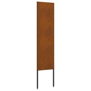 vidaXL Hageprivat skjerm Fretwork Rusten 32 x 140 cm Cortenst&aring;l