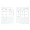 vidaXL Party Telt Sidevegg 2 pcs 200 x 195 cm Hvit PE og st&aring;l