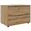vidaXL Oppbevaringsskap 80 x 48 x 57 cm Konstruert tre Artisan Eik