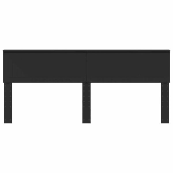 vidaXL Hodegavl Svart Eik 200 cm Konstruert tre