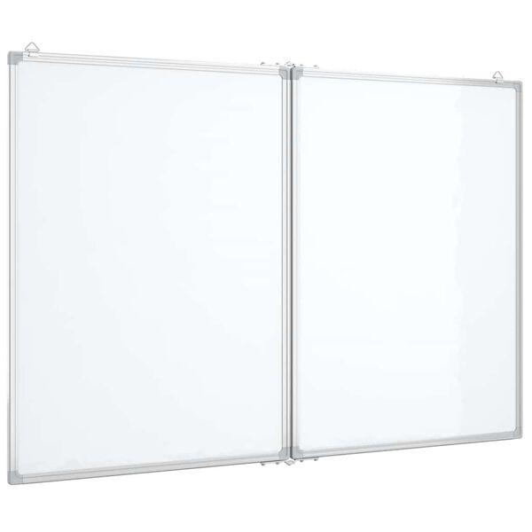 vidaXL Magnetisk tavle sammenleggbar 120x80x1,7 cm aluminium