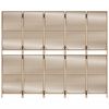 vidaXL Romdeler 5 paneler beige polyrotting